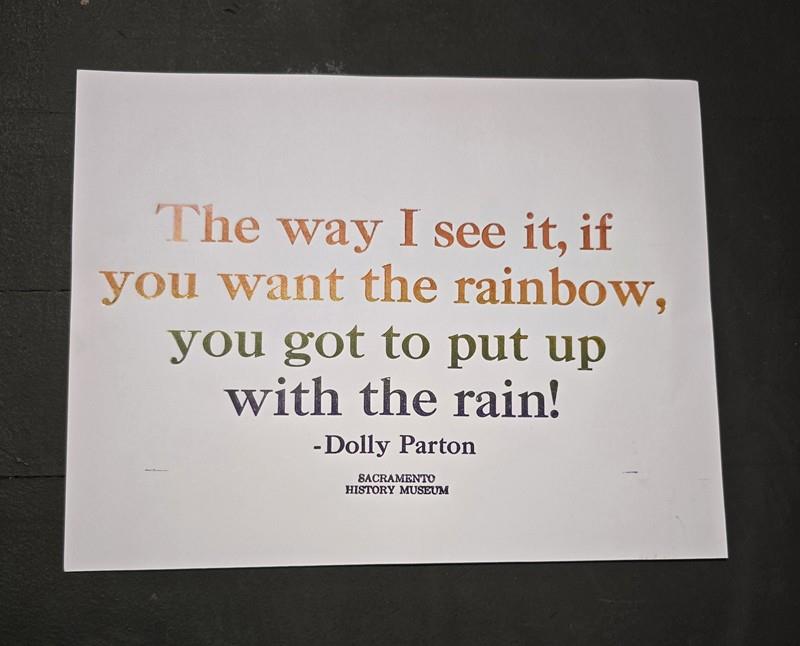 Dolly Parton Limited Edition Rainbow Quote Poster